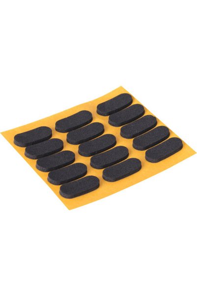 OEM Tarrox furniture protectors 9x20 mm, black plastic, pack of 30 pieces, se...