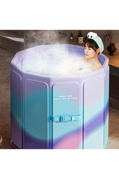 Generic حوض استحمام ثلجي كبير للرياضيين من FMQSHOP، حوض استحمام محمول 70×66 س...