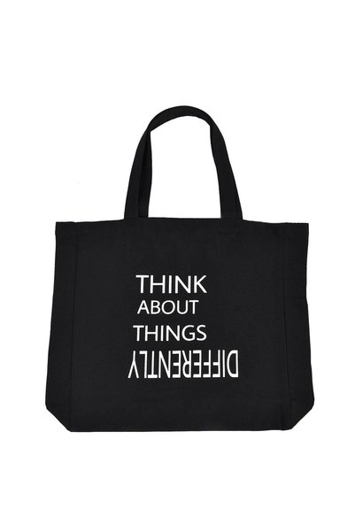OEM Sacosa Textila Neagra Gândește-te diferit 40x10x40cm