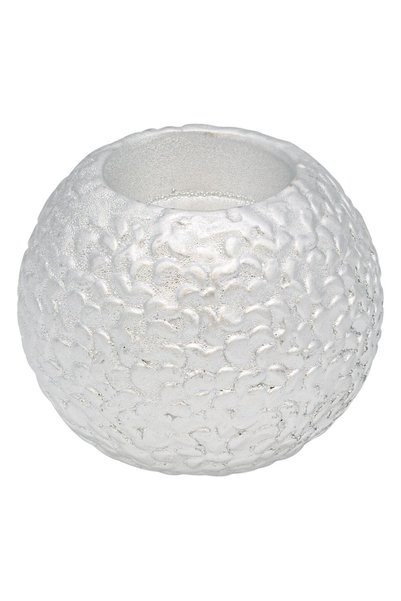 OEM Suport lumanare pastila Argintiu Oval 7cm