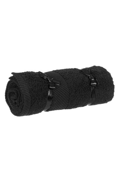 OEM Prosop Premium din Bumbac Negru 90x50cm