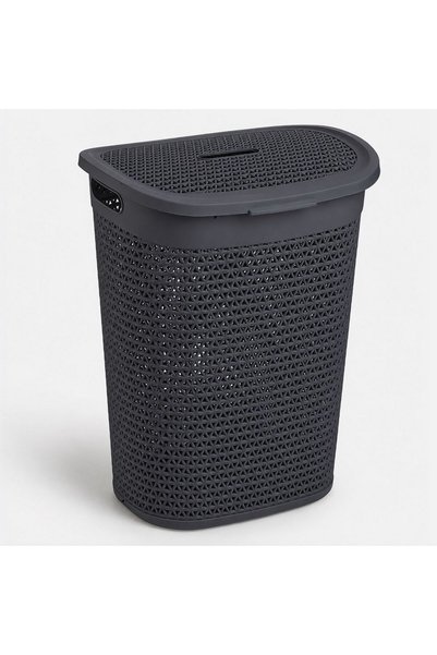 OEM Cos pentru Rufe din Plastic Antracit 44x35x57cm - 60L