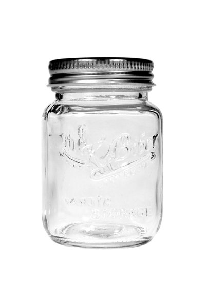 OEM Borcan din Sticla cu Capac Metalic 115ml