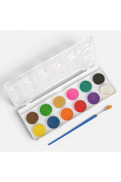 OEM Little President Solid Watercolors with Glitter Colors - 12pcs