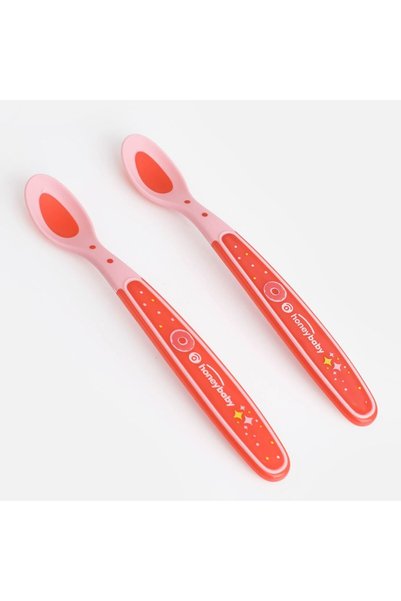 OEM Lingurite din Silicon cu Indicator de Temperatura Honey Baby - 2buc