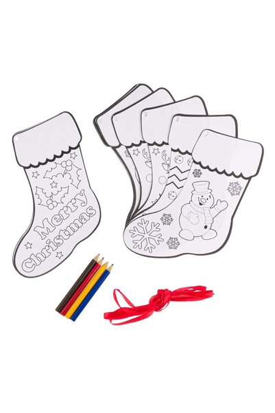 OEM Set Creatie de Craciun Sosete cu 4 Creioane colorate