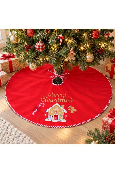 OEM Red Christmas Tree Mat Ø100cm