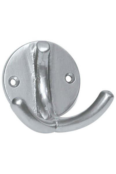 OEM Διπλή κρεμάστρα 80x57x60mm, χρωμέ αλουμίνιο