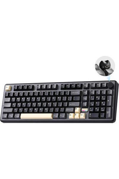 Generic B98 PRO 96% Wireless Mechanical Keyboard(Black, Candy Switch)