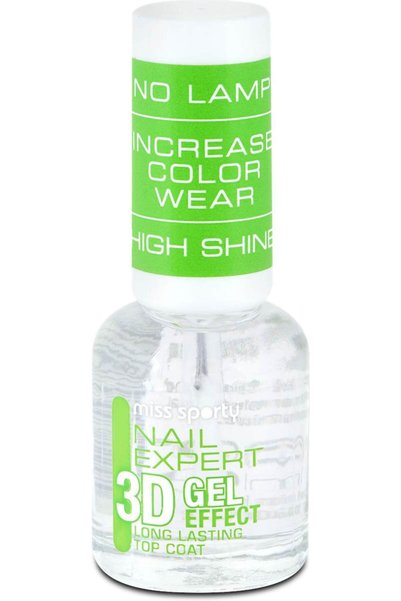 OEM Nail Expert top coat cu efect 3D gel, 8 ml