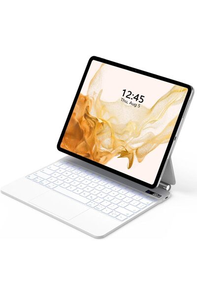 Generic لوحة مفاتيح سحرية لأجهزة سامسونج جالاكسي تاب S10+ /S9+/S9 FE+/S8+/S7+...