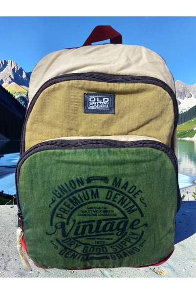 Old Cotton Quality Colorful Vintage Design Backpack Travel School Travel Bag ...