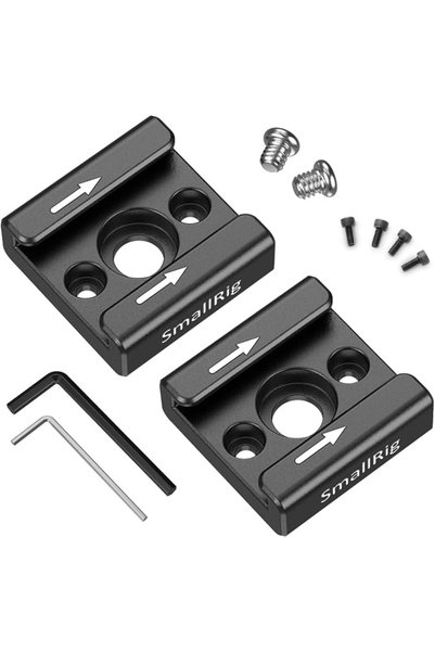 SmallRig Hot Shoe Mount Adapter Bracket 2pcs w,1,4 Thread for Camera Cage 2060