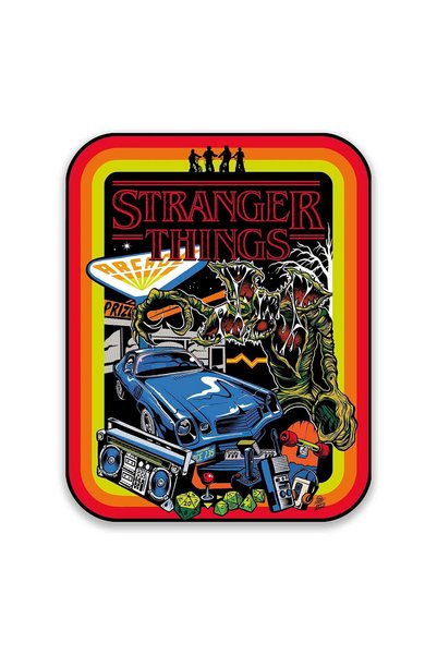Generic لافتة معدنية بتصميم Stranger Things - ديكور جداري عتيق بتصميم Strange...