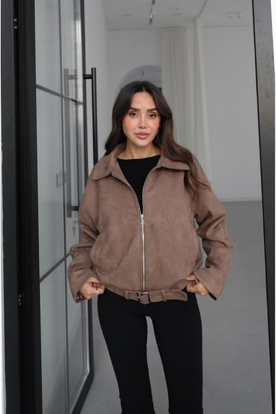 Havoş Mink Six-Belted Suede Jacket