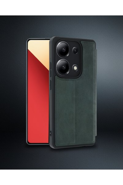 Generic Brand Xiaomi Redmi Note 13 4g Case Flip Cover - Dark Green
