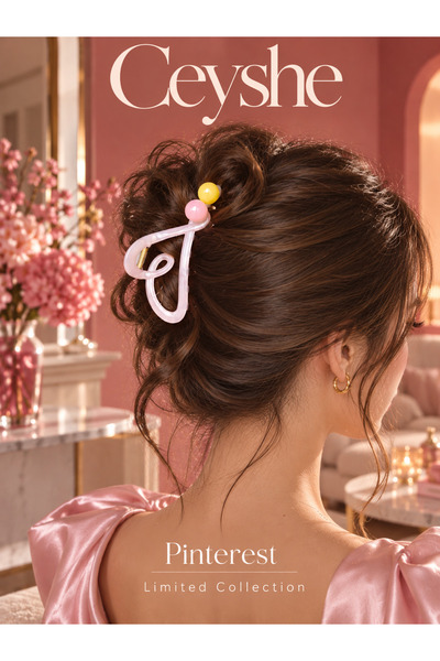 CeyShe Design Dust Pink Large Clamp Buckle |   Heart-Shaped Accessory