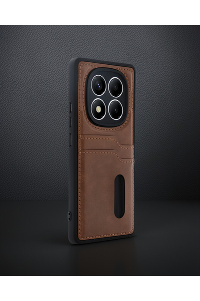 teknodayım Xiaomi Redmi Note 14 Pro 4g Case Sara Leather Case with Business C...