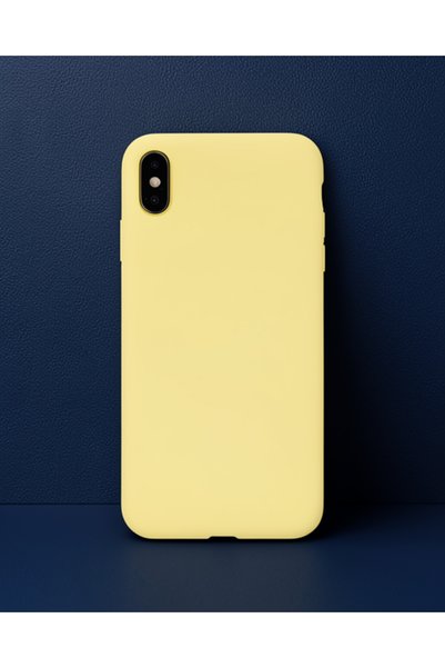 Generic Brand Apple iPhone XS Max Case Nano Velvet Silicone - Matte Yellow