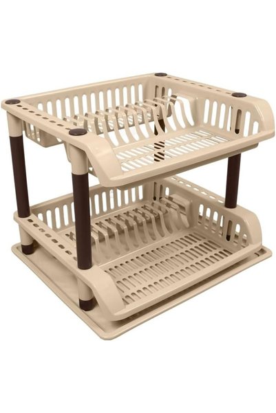 Generic Dish Drying Rack (Beige)