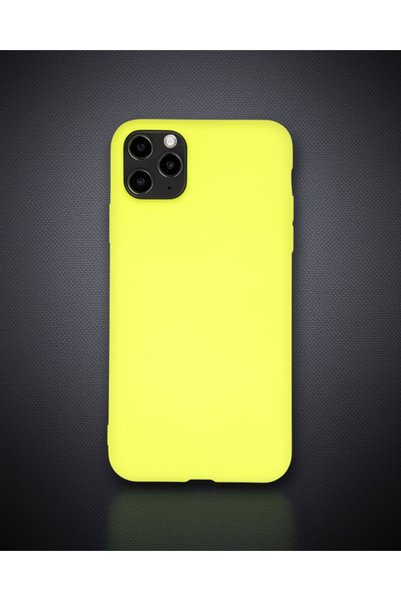 Generic Brand Apple iPhone 11 Pro Max Case Nano Velvet Silicone - Yellow