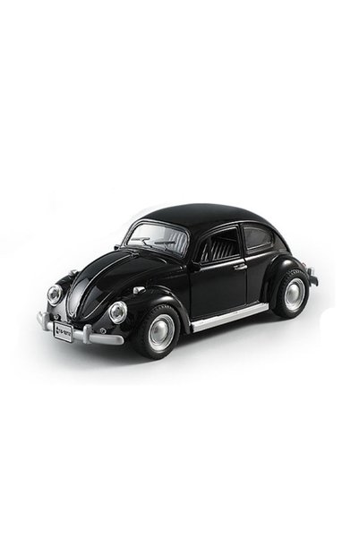 Choice سيارة بيتل سوداء بمقياس 1:18 موديل 1955 مصنوعة من سبائك معدنية بأبواب ...