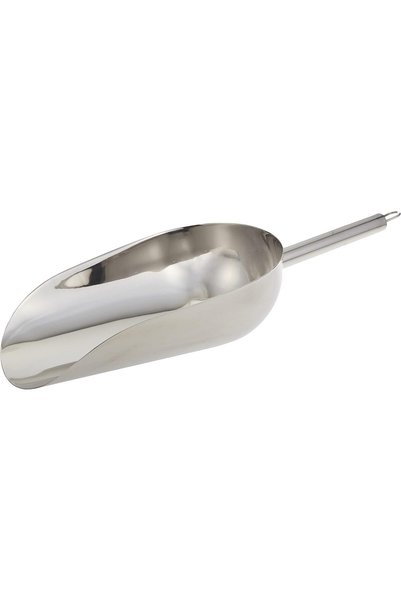 Generic مغرفة ثلج ثقيلة بمقبض أنبوبي 14 سم - PHHS04 - فضي، مغرفة ثلج، أداة ال...