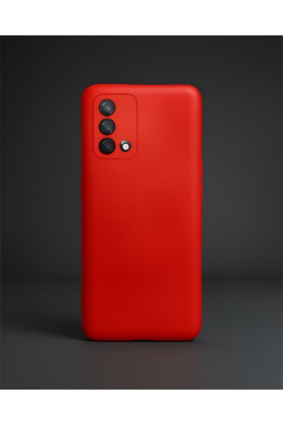 teknodayım Oppo A74 4g Case Nano Velvet Silicone Inside - Red