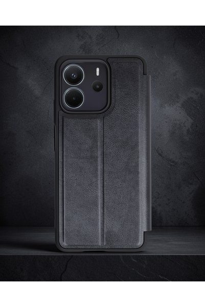 teknodayım Xiaomi Redmi Note 14 4g Case Flip Cover - Black