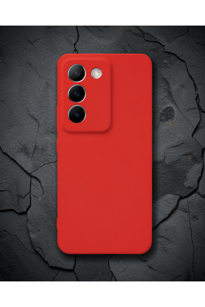 teknodayım Vivo V30 Lite 4g Case First Silicone - Red