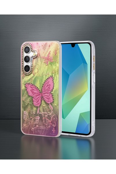 teknodayım Samsung Galaxy A14 4g Case Blade Mirrored Pattern Cover - Pattern 5