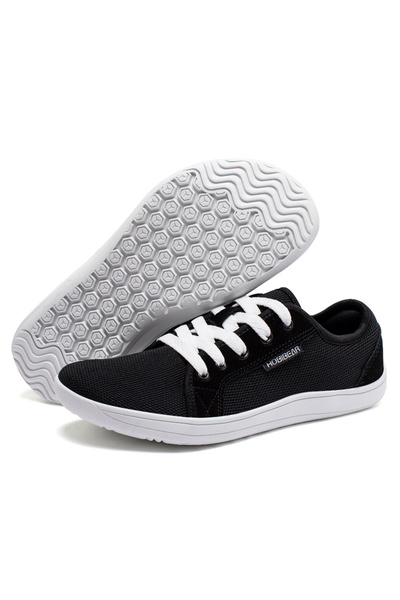 Choice 39 Black-White HOBIBEAR Wide Barefoot Shoes for Unisex Outdoor Running...