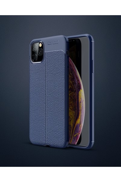 teknodayım Apple iPhone 11 Pro Max Case Auto Focus Cover - Navy Blue