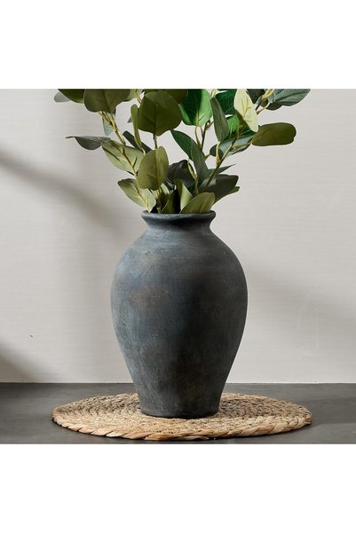 Generic Vintage Ceramic Flower Vase | Large 23 cm Rustic Bohemian Ceramic Vas...