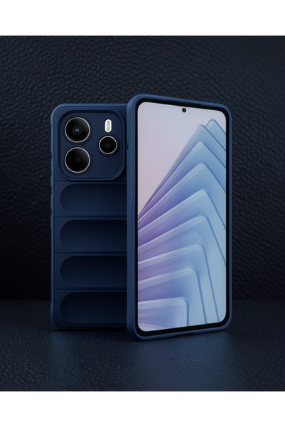Generic Brand Xiaomi Redmi Note 14 4g Case Optimum Silicone - Navy Blue