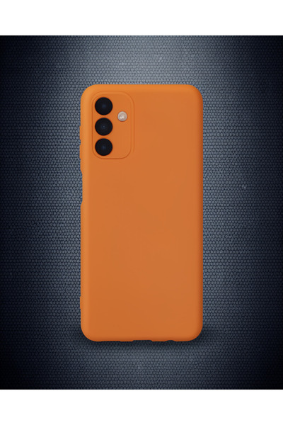 teknodayım Samsung Galaxy A24 4g Case Nano Velvet Silicone Inside - Orange