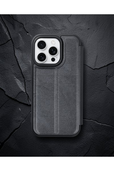 Generic Brand Apple iPhone 14 Pro Max Case Flip Cover - Black