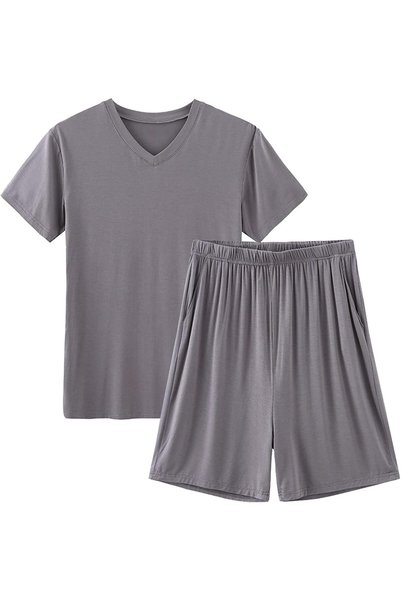 Generic Mens 2 Piece Short Set Summer Outfits Short Sleeve Tee Shirts and Sho...