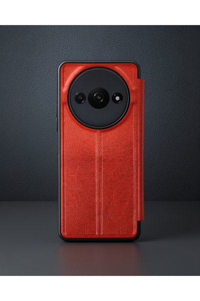 teknodayım Xiaomi Redmi A3 4g Case Flip Cover - Red