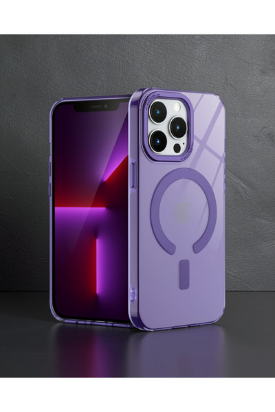 Generic Brand Apple iPhone 14 Pro Max Case Troy Magsafe Cover - Purple