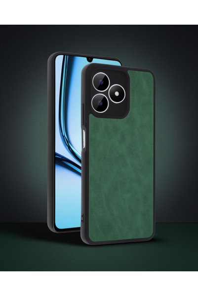 Generic Brand Realme Note 50 4g Case Aras Leather Cover - Light Green