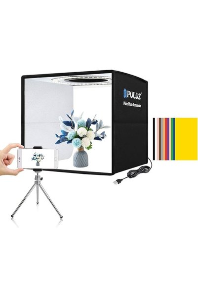 CENXI صندوق إضاءة للتصوير الفوتوغرافي للمنتجات، استوديو تصوير محمول 16"x16" ك...