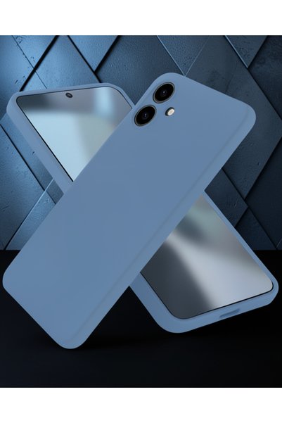teknodayım Samsung Galaxy A06 Case First Silicone - Blue