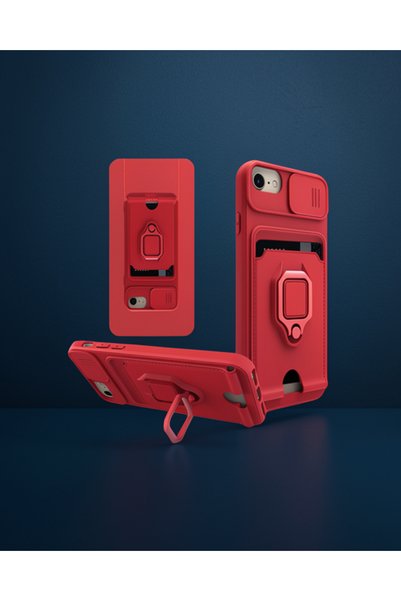 teknodayım Apple iPhone 6 Case Zuma Silicone with Business Card Holder and Ri...