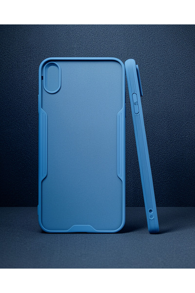 teknodayım Apple iPhone XS Max Case Platinum Silicone - Blue