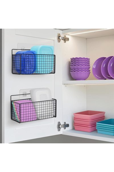 Generic 2 Pack Large Adhesive Cabinet Organizer - Lid Organizer Inside Cabine...