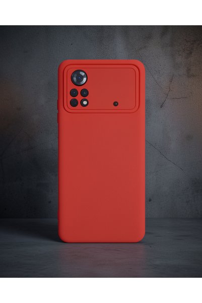 teknodayım Xiaomi poco x4 pro 5g case nano velvet interior silicone - red