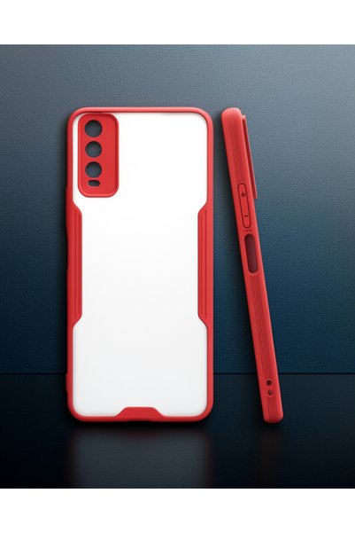 teknodayım Vivo Y11S Case Platinum Silicone - Red
