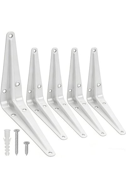 Glarks 12Sets 3x4in Heavy Duty Wall Angel Corner Brace Shelving Brackets with...