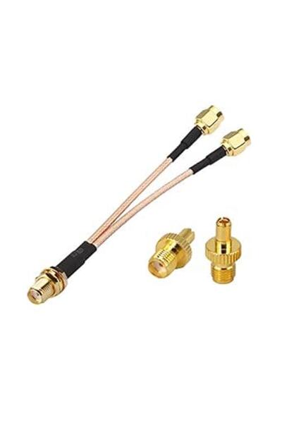 GENERAL SMA Female to Dual Male Cable Splitter Combiner 6-inch (15cm) + 2pcs ...